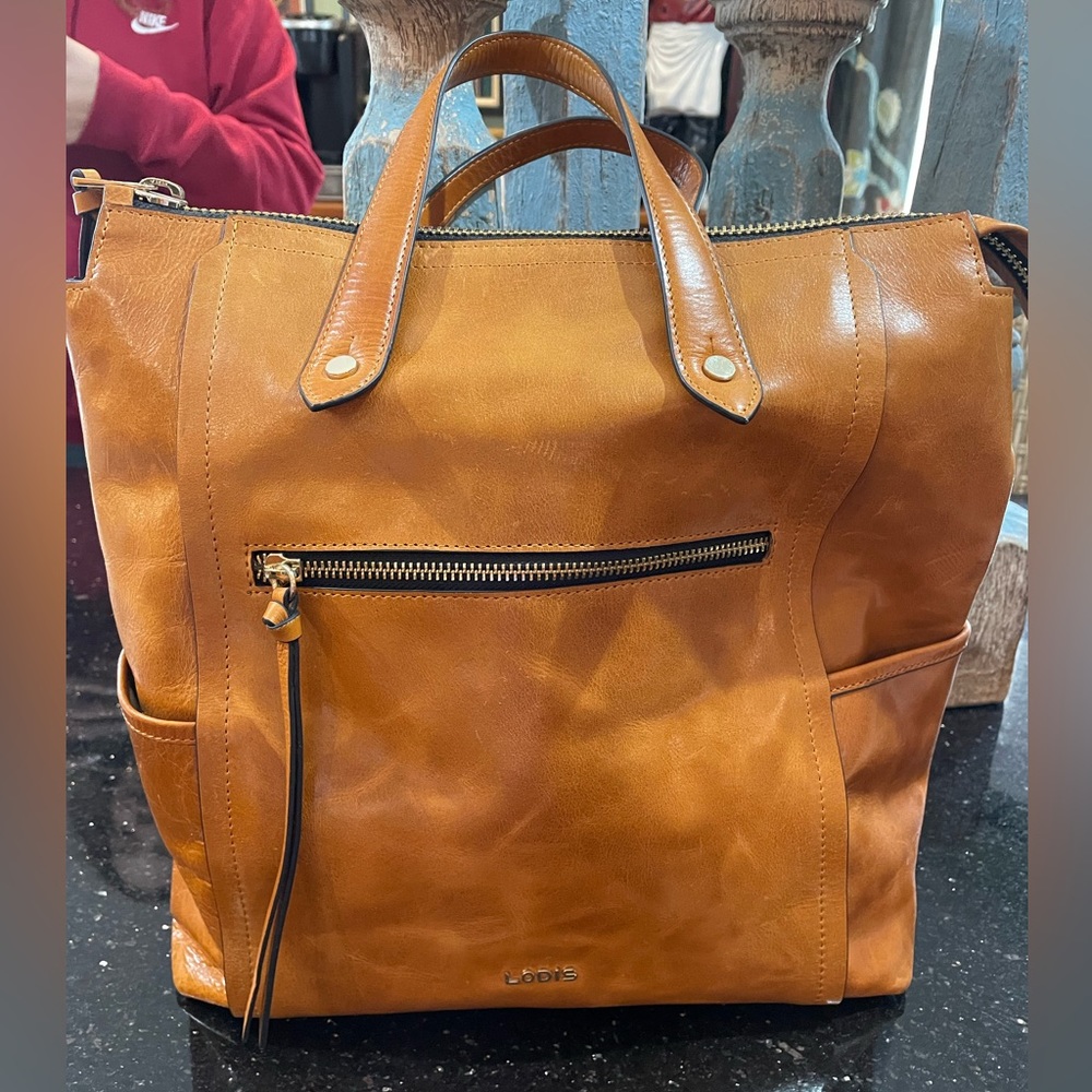 Lodis Catalina leather backpack